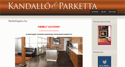 Desktop Screenshot of parkettapecs.hu